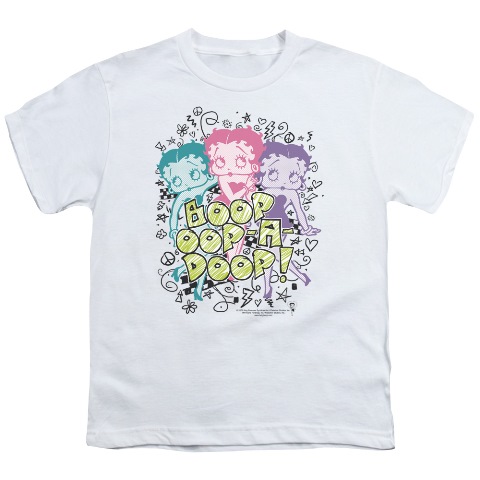 Boop-Sketch - Short Sleeve Youth 18-1 Tee - White- Small