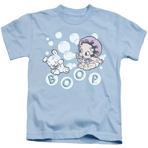 Boop-Baby Bubbles - Short Sleeve Juvenile 18-1 Tee - Light Blue- Medium 5-6