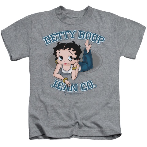 Boop-Jean Co - Short Sleeve Juvenile 18-1 Tee - Heather- Small 4