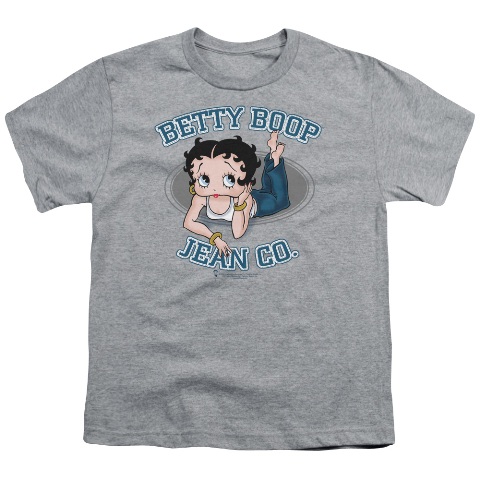 Boop-Jean Co - Short Sleeve Youth 18-1 Tee - Heather- Large