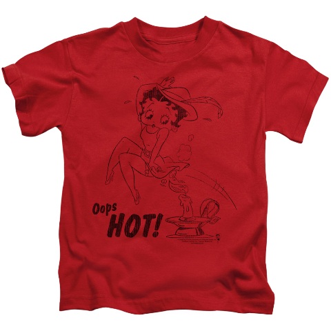 Boop-Nimble Betty - Short Sleeve Juvenile 18-1 Tee - Red- Small 4