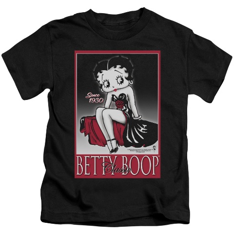 Boop-Classic - Short Sleeve Juvenile 18-1 Tee - Black- Small 4