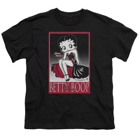 Boop-Classic - Short Sleeve Youth 18-1 Tee - Black- Medium