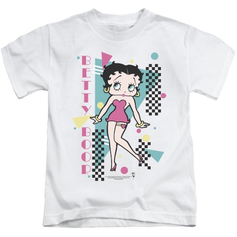 Boop-Booping 80S Style - Short Sleeve Juvenile 18-1 Tee - White- Large 7
