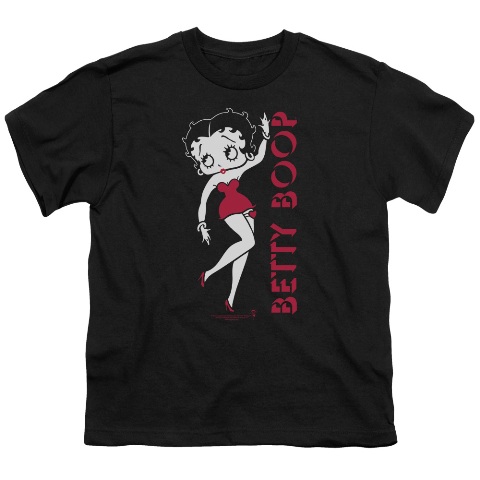 Boop-Classic - Short Sleeve Youth 18-1 Tee - Black- Large