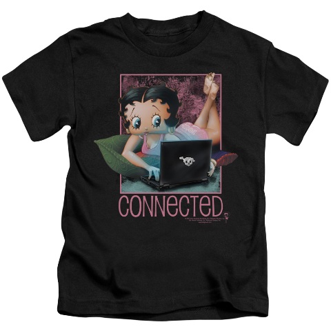 Boop-Connected - Short Sleeve Juvenile 18-1 Tee - Black- Small 4