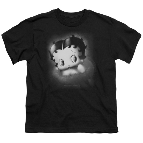 Boop-Vintage Star - Short Sleeve Youth 18-1 Tee - Black- Extra Large