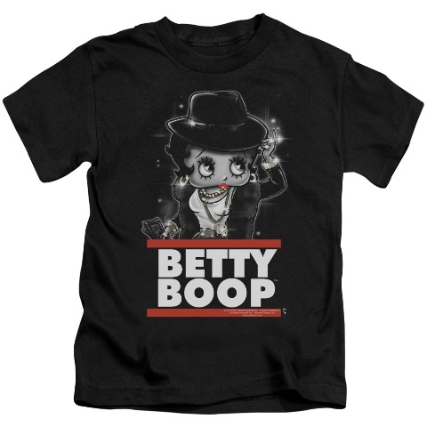 Boop-Bling Bling Boop - Short Sleeve Juvenile 18-1 Tee - Black- Large 7