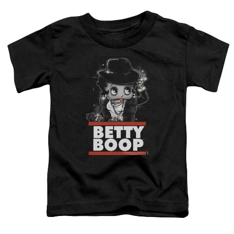 Boop-Bling Bling Boop - Short Sleeve Toddler Tee - Black- Medium 3T