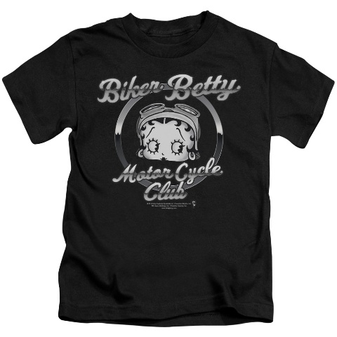 Boop-Chromed Logo - Short Sleeve Juvenile 18-1 Tee - Black- Small 4