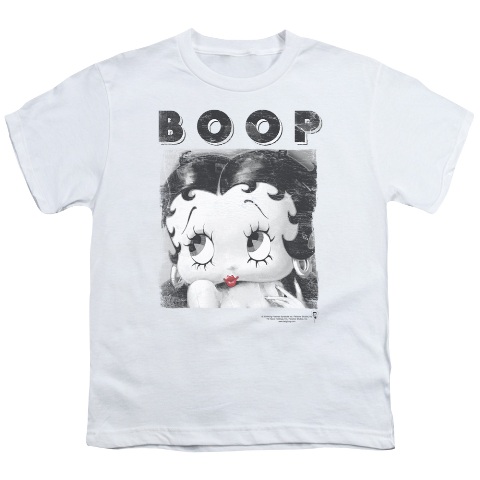 Boop-Not Fade Away - Short Sleeve Youth 18-1 Tee - White- Medium