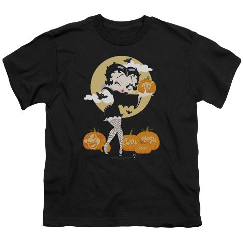 Betty Boop-Vamp Pumkins - Black- Small