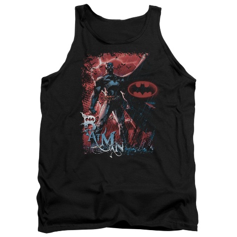 Batman-Gotham Reign - Adult Tank Top - Black- Small