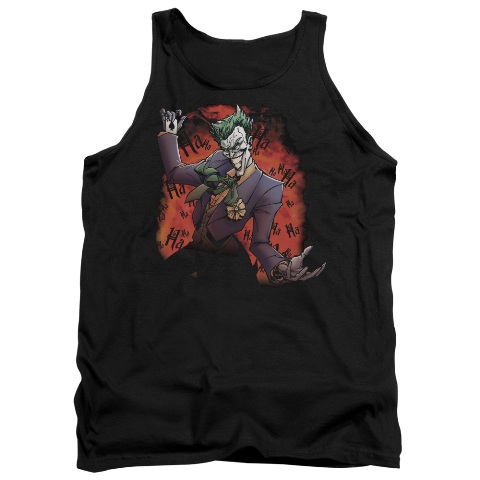 Batman-Jokers Ave - Adult Tank Top - Black- Large