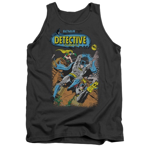 Batman-Detective No. 487 - Adult Tank Top - Charcoal- Medium
