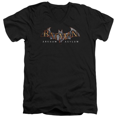 Batman Aa-Arkham Asylum Logo - Black- Medium