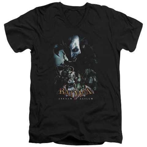 Batman Aa-Five Against One - Short Sleeve Adult 30-1 Tee - Black- 2X