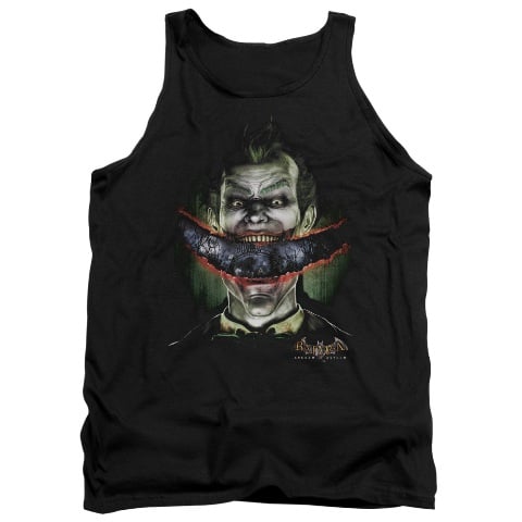 Batman Aa-Crazy Lips - Adult Tank Top - Black- Extra Large