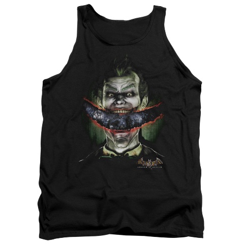 Batman Aa-Crazy Lips - Adult Tank Top - Black- 2X