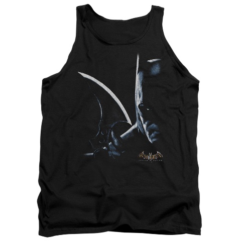 Batman Aa-Arkham Batman - Adult Tank Top - Black- Small