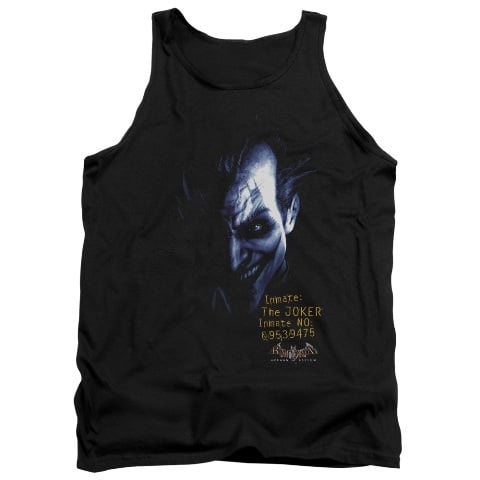 Batman Aa-Arkham Joker - Adult Tank Top - Black- Medium