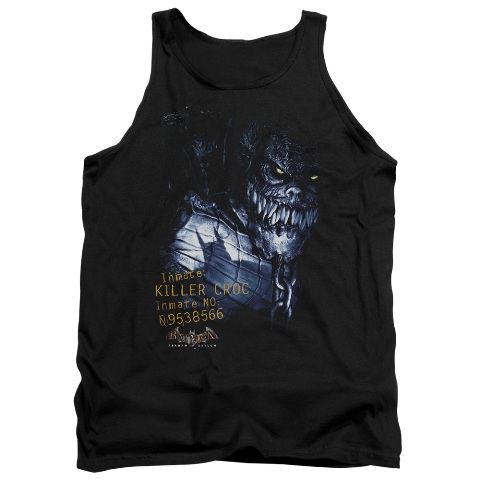 Batman Aa-Arkham Killer Croc - Adult Tank Top - Black- 2X