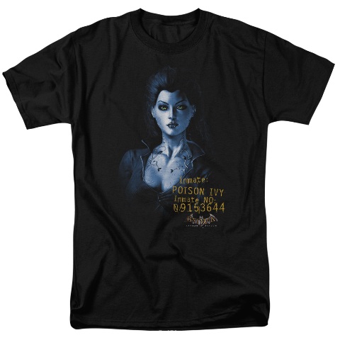 Batman Aa-Arkham Poison Ivy - Short Sleeve Adult 18-1 Tee - Black, Medium