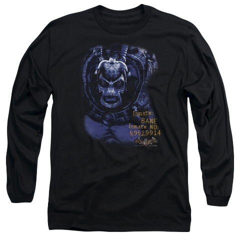 Batman Aa-Arkham Bane - Long Sleeve Adult 18-1 Tee - Black- Small