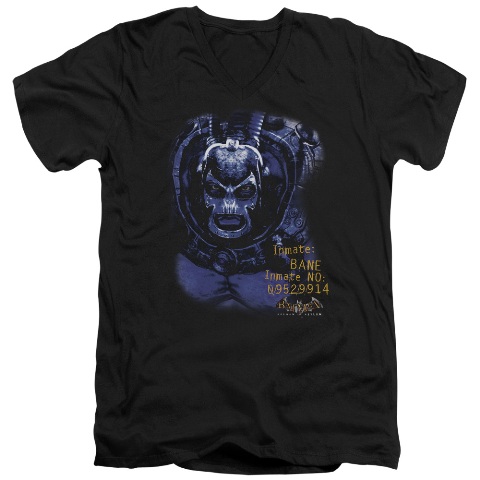 Batman Aa-Arkham Bane - Short Sleeve Adult 30-1 Tee - Black- Extra Large