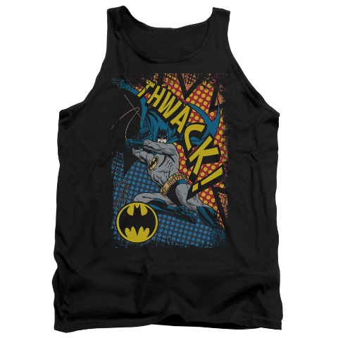 Batman-Thwack - Adult Tank Top - Black- Medium