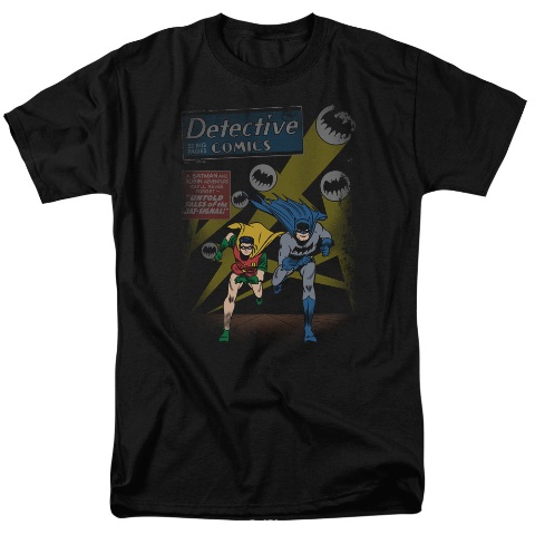 Batman-Dynamic Duo - Short Sleeve Adult 18-1 Tee - Black- 3X