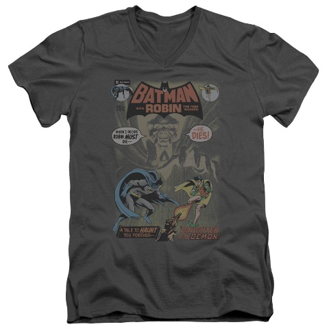 Batman-No. 232 Cover - Short Sleeve Adult 30-1 Tee - Charcoal, Medium