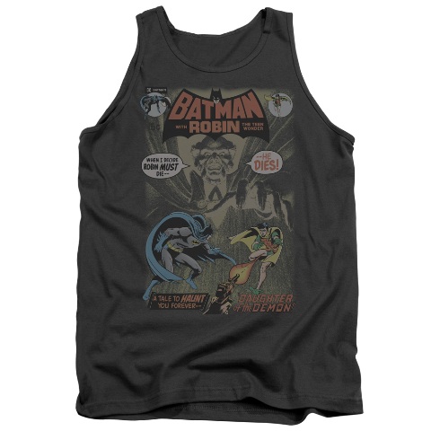 Batman-No. 232 Cover - Adult Tank Top - Charcoal- Medium