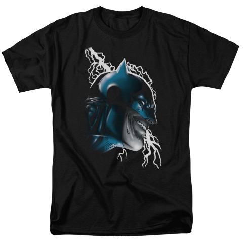 Batman-Crazy Grin - Short Sleeve Adult 18-1 Tee - Black- 3X