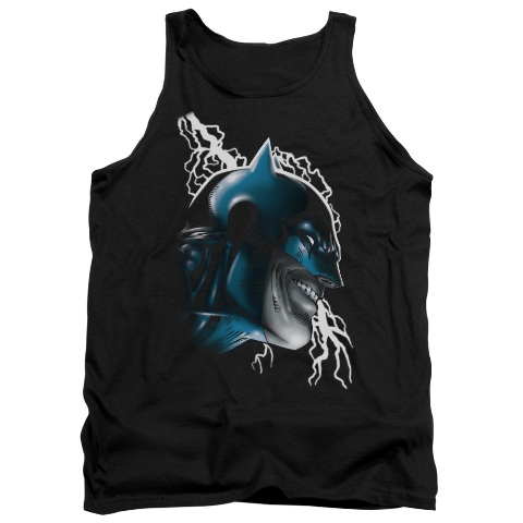 Batman-Crazy Grin - Adult Tank Top - Black- Medium