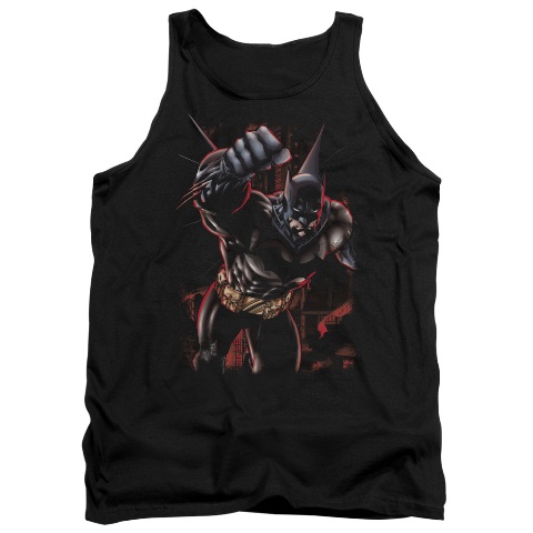 Batman-Crimson Knight - Adult Tank Top - Black- Extra Large