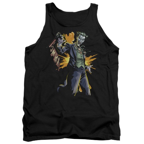 Batman-Joker Bang - Adult Tank Top - Black, Medium