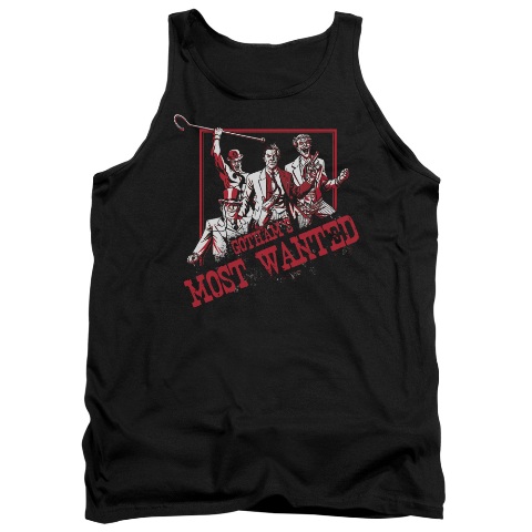 Batman-Gothams Most Wanted - Adult Tank Top - Black- Medium