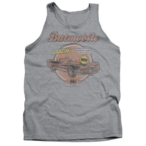 Batman-Amazing Batmobile - Adult Tank Top - Heather- Extra Large
