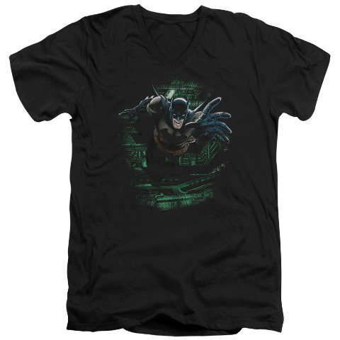 Batman-Surprise - Short Sleeve Adult 30-1 Tee - Black- Medium