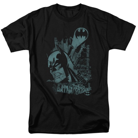 Batman-Gritted Teeth 18-1 Tee - Black- Large