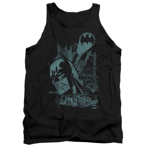 Batman-Gritted Teeth - Adult Tank Top - Black- Small