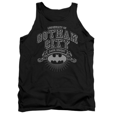 Batman-University Of Gotham - Adult Tank Top - Black- Medium