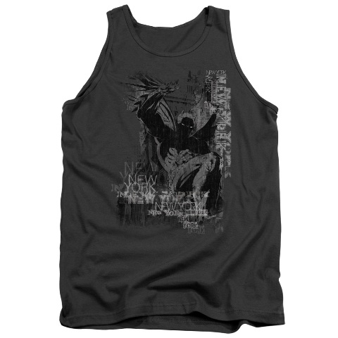 Batman-The Knight Life - Adult Tank Top - Charcoal- Medium