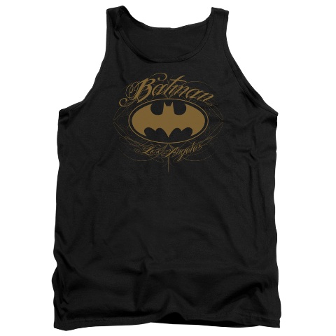 Batman-Batman La - Adult Tank Top - Black- Small