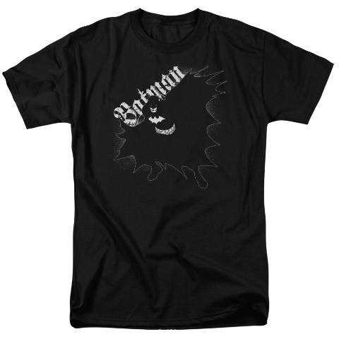 Batman-Darkness - Short Sleeve Adult 18-1 Tee - Black- Large