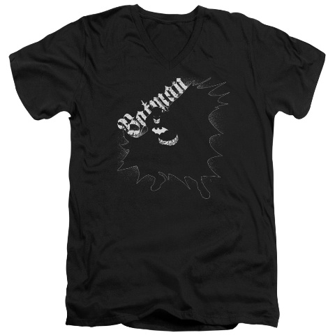 Batman-Darkness - Short Sleeve Adult 30-1 Tee - Black- Medium