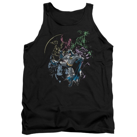 Batman-Surrounded - Adult Tank Top - Black- Extra Large