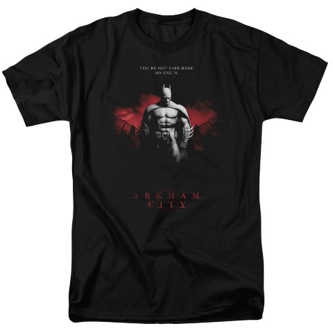 Arkham City-Standing Strong - Short Sleeve Adult 18-1 Tee - Black- Small