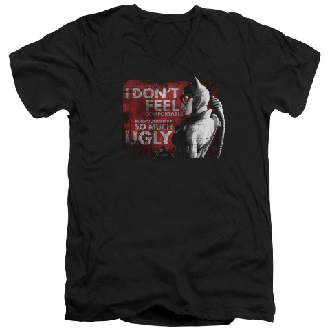 Arkham City-So Much Ugly - Short Sleeve Adult 30-1 Tee - Black- Medium